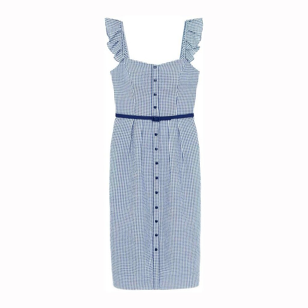 Gal Meets Glam Carly Gingham Dress 20